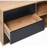 MID.YOU KOTNA PISALNA MIZA kovina, leseni material črna, barve hrasta | Shoptok.si