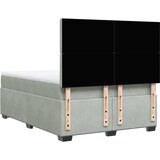  Krevet s oprugama i madracem svjetlosivi 160x200 cm baršunasti | shoptok.hr