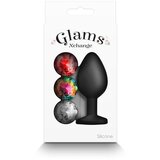 New Sensations Novelties Analni Čep Glams Xchange Round Medium Cene