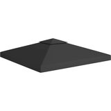 vidaXL Streha za paviljon 2-delna 310 g/m² 3x3 m črna, (20580609) | Shoptok.si