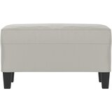  Klupa svjetlosiva 70 x 35 x 41 cm od mikrovlakana | shoptok.hr