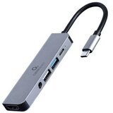 Docking station USB adapter Type-C 5-in-1 multi-port adapter Hub + HDMI + PD + stereo audio GEMBIRD A-CM-COMBO5-02 Cijene