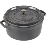 Staub Round Cocotte, 26cm cast iron, graphite grey | shoptok.hr