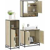 vidaXL 3-dijelni set kupaonskog namještaja boja hrasta sonome drveni | shoptok.hr