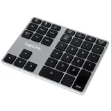 Tipkovnica Bluetooth, aluminij, siva