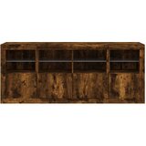  Komoda s LED svjetlima boja dimljenog hrasta 163x37x67 cm | shoptok.hr