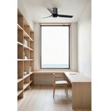 Faro 33834-Stropni ventilator MINI PUNT TUB S crna prečnik 90 cm + daljinski upravljač | Eponuda.com