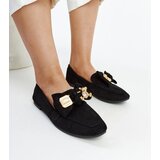 Gemre Black loafers with a decorative safety pin Kibra | shoptok.hr