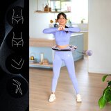  Hhm13 hula hoop ljubičasti magnetni s utegom + brojačem hms | shoptok.hr