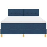  s opruga kutije s uzglavljem Plava 160 x 200 cm tkanina | shoptok.hr