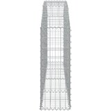  Gabionska košara s lukom 200 x 30 x 80/100 cm pocinčano željezo | shoptok.hr