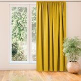  Curtain MILANA color mustard style classic 5 cm pole pocket chenille 220x300 HOMEDE | shoptok.hr
