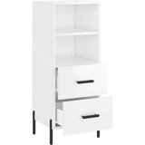vidaXL Komoda sjajna bijela 34 5 x 34 x 90 cm od konstruiranog drva | shoptok.hr