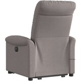 vidaXL Električni masažni naslanjač s funkcijo vstajanja taupe | Shoptok.si