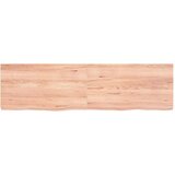  Kupaonska radna ploča svjetlosmeđa 180x50x(2-6) cm masivno drvo | shoptok.hr