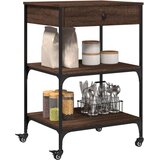  Kuhinjska kolica boja hrasta 60x48x89,5 cm konstruirano drvo | shoptok.hr