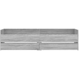  Okvir kreveta s ladicama siva boja hrasta 100 x 200 cm | Eponuda.com