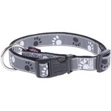 Trixie ovratnica Srebrni odsev šap - Vel. M-L, 35 - 55 cm obseg vratu, 20 mm široka | shoptok.hr