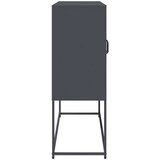 vidaXL Komoda antracitna 100,5x39x107 cm hladno valjano jeklo | Shoptok.si
