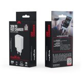 Maxlife USB-C 30W PD QC ultra hitri omrežni polnilnik, Bela, (5000137497) Cene