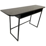 Actona Crni pomoćni stol u dekoru jasena 40x140 cm Darlington – | shoptok.hr