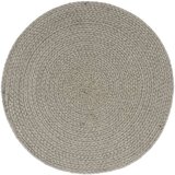 vidaXL podmetači 6 kom obični/sivi 38 cm okrugli pamučni | shoptok.hr