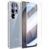 AVIZAR Komplet celovite zaščite za Galaxy S26 Ultra ohišje in steklo za zaslon / kamero, Prozorna, (5000274169) | Shoptok.si