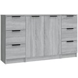 Maison Chic Komoda - Predalnik 3 kosi siva sonoma inženirski les, (21720703) | Shoptok.si
