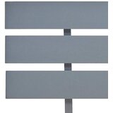  Okvir za krevet od masivne borovine sivi 140 x 200 cm | shoptok.hr