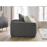 Bobochic Paris Siva sedežna garnitura iz umetnega usnja 260 cm Boheme – | Shoptok.si
