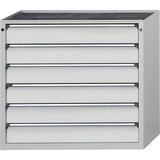 ANKE Predalnik, ŠxG 1060 x 675 mm, 6 predalov, višina 980 mm, sprednji del svetlo siva | Shoptok.si