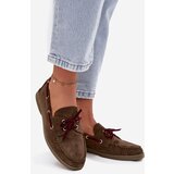 Boto Women's Loafers With Laces Dark Green Calivra | shoptok.hr