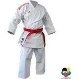 Karate Kata kimona Adidas - Shori Premier League WKF - Bela z rdečimi črtami , 185