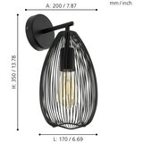 Eglo 49143 - zidna svetiljka clevedon 1xE27/60W/230V | Eponuda.com