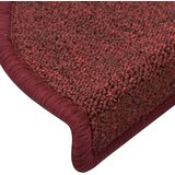  Prostirke za stepenice 15 kom 56x17x3 cm bordo poluokrugle | shoptok.hr