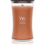 WoodWick Pumpkin Praline mirisna svijeća s drvenim fitiljem 610 g | shoptok.hr
