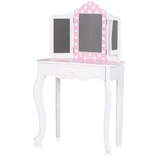 dječji toaletni stolić s tabureom Pink dots