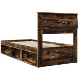  Okvir za krevet s madracem Dimljeni hrast 75 x 190 cm | shoptok.hr