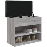  Klupa za cipele siva boja hrasta 62x32x50 cm konstruirano drvo | Eponuda.ba