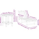  Set vrtnog namještaja od 3 dijela svjetlosive HDPE | shoptok.hr