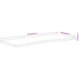 Ploča za radni stol 110x50x2,5 cm pravokutna od drva bagrema | shoptok.hr