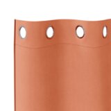 vidaXL Zavjese sa zavjesama 2 pcs Terakota 175 x 140 cm Poliester | shoptok.hr