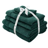 Catherine Lansfield Temno zeleni frotirni bombažni komplet brisač 6 ks Anti-Bacterial – | Shoptok.si