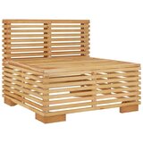  Srednja vrtna sofa s tamnosivim jastucima od masivne tikovine | shoptok.hr