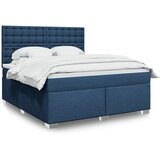  Krevet s oprugama i madracem plavi 180x200 cm od tkanine | shoptok.hr