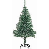 vidaXL Umjetno Božićno Drvo s Snježnim Flokom i LED Svjetlom 150 cm | shoptok.hr