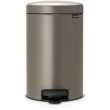 Brabantia Koš za odpadke s pedalom 12 L s plastičnim vložkom - platinum | Shoptok.si