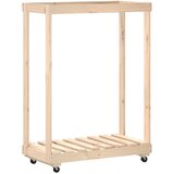 vidaXL Držač za cjepanice s kotačima 76 5x40x108 cm masivna borovina | shoptok.hr
