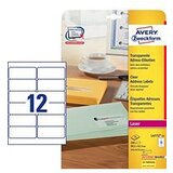 Avery Zweckform Transparentne etikete za DL ovojnice 99,1 x 42,3 mm Cene