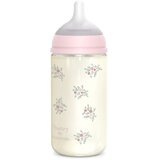 Suavinex Poetry SX Pro Physiological Glass M steklenička za dojenčke 3 m+ Medium Flow - Pink 240 ml | Shoptok.si